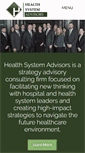 Mobile Screenshot of healthsystemadvisors.com